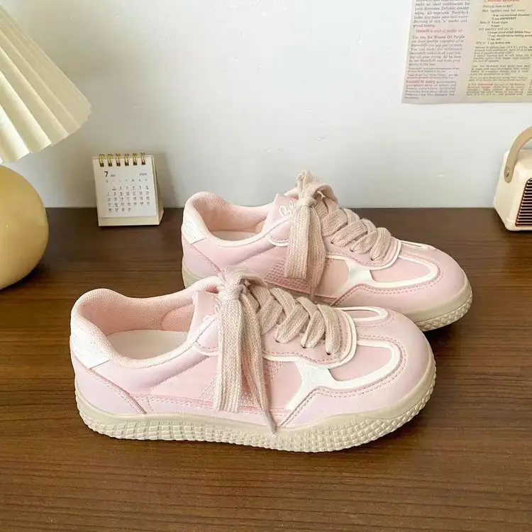 Vintage German Training Shoes Women's 2024 Autumn New Sweet All-match Student Board Shoes Casual Sports White Shoes Women's Shoes — feature 3