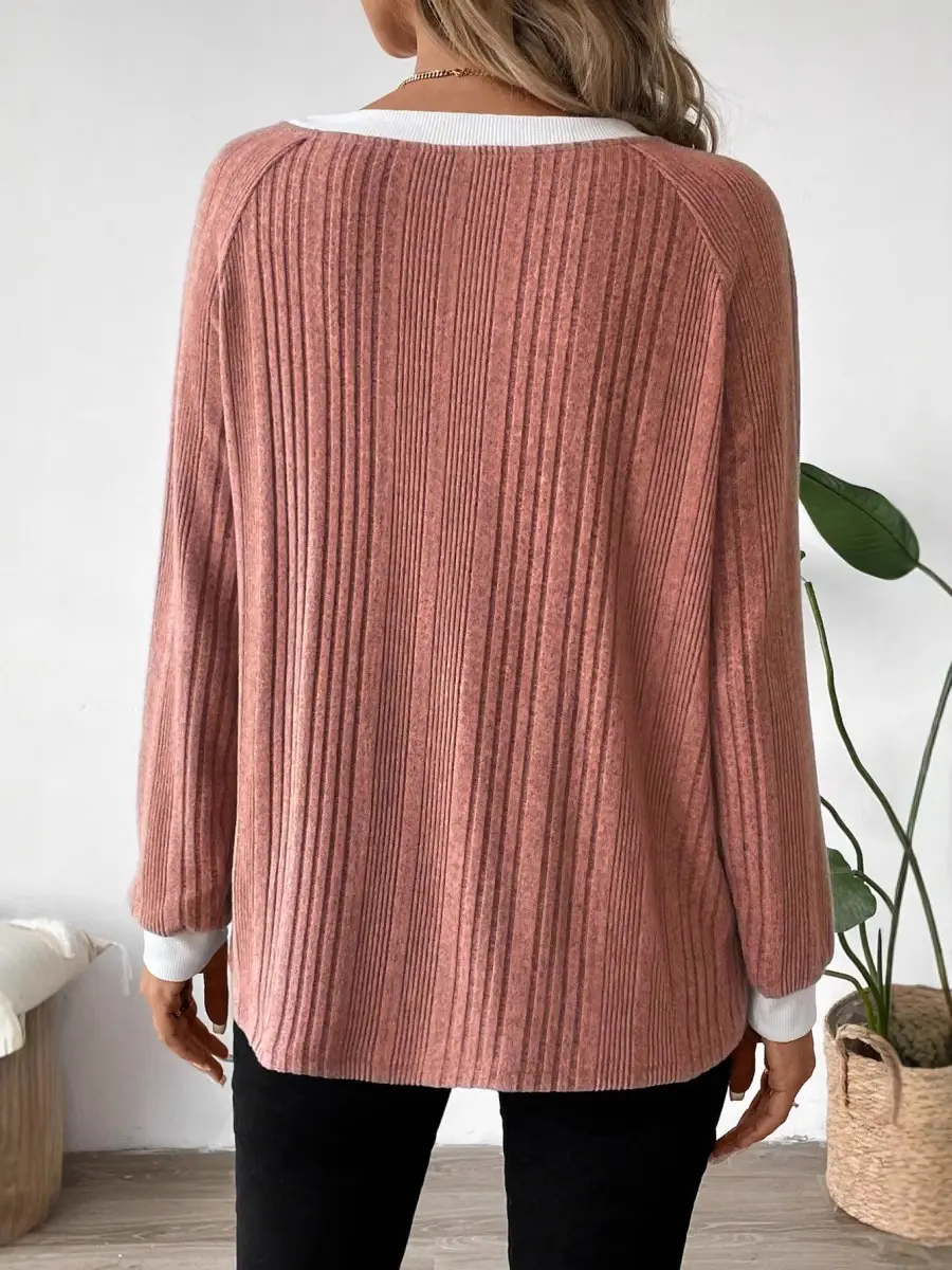 2024 Women's 20 Round Neck Long Sleeve Sweater - Image 8