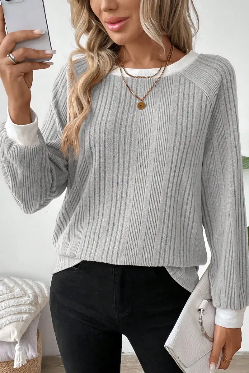 2024 Women's 20 Round Neck Long Sleeve Sweater — feature 23