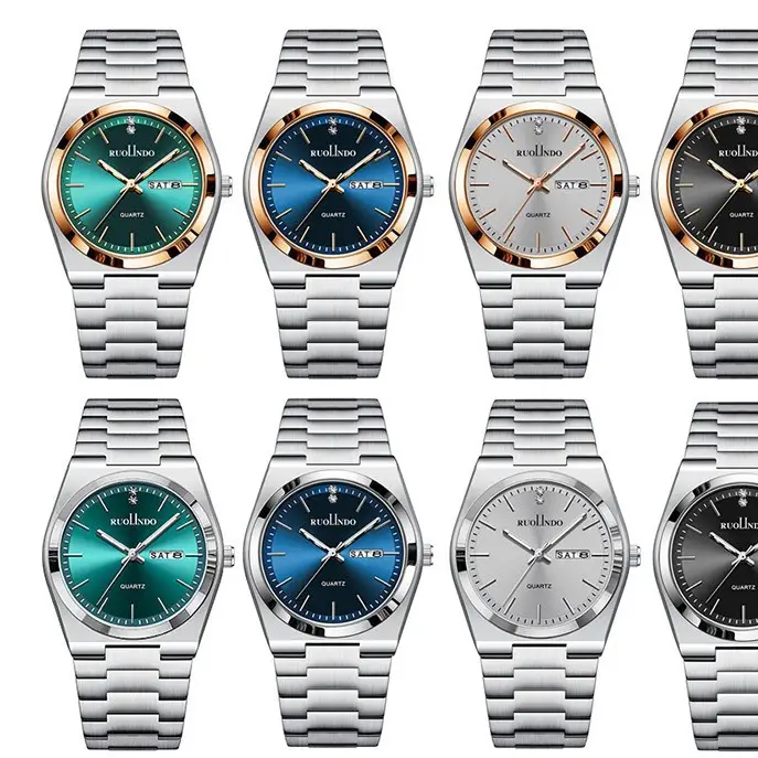 Men's Quartz Watch with Butterfly Buckle & Steel Band - Image 12