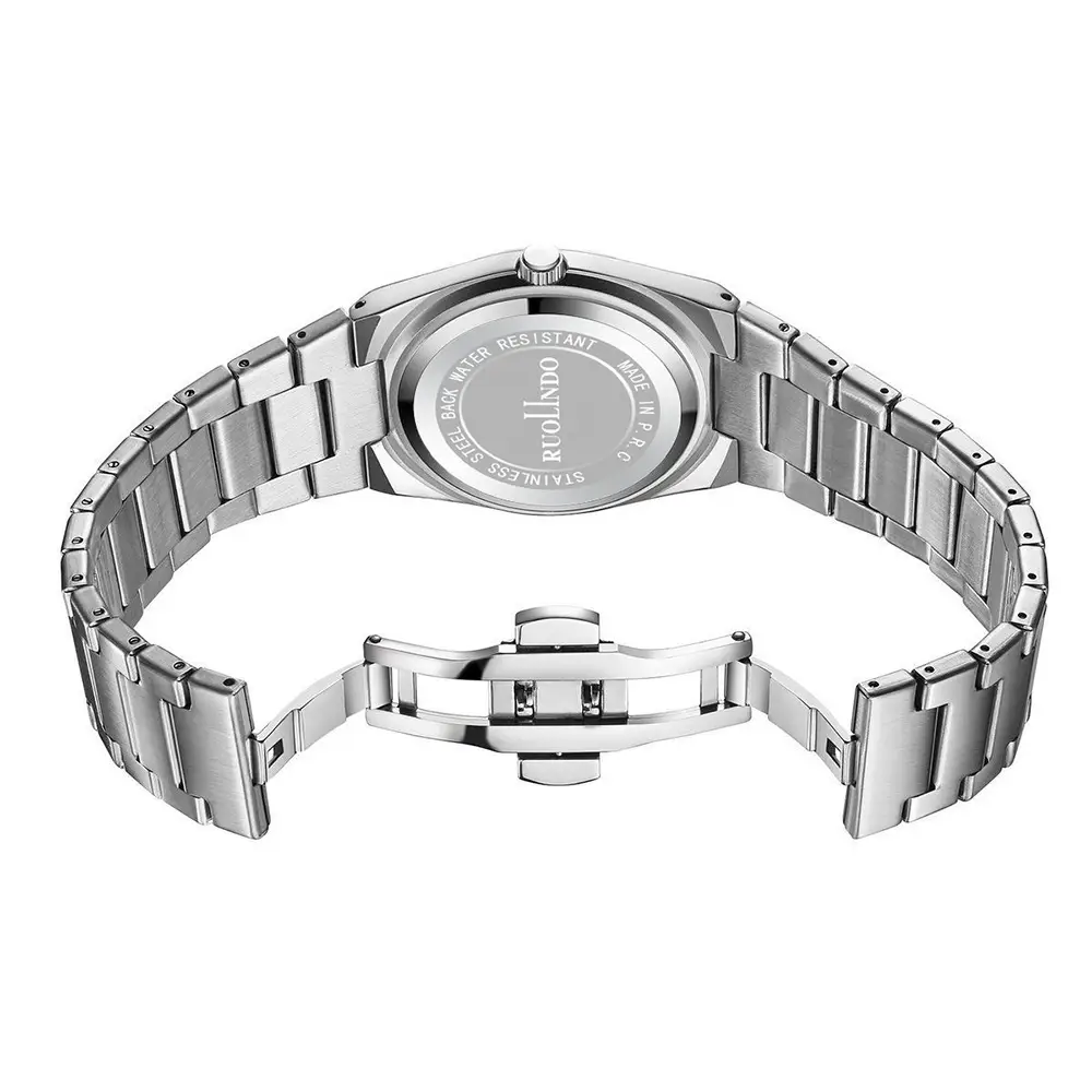 Men's Quartz Watch with Butterfly Buckle & Steel Band - Image 13