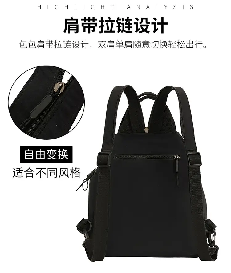 White Waterproof Lightweight Commuter Backpack — feature 11