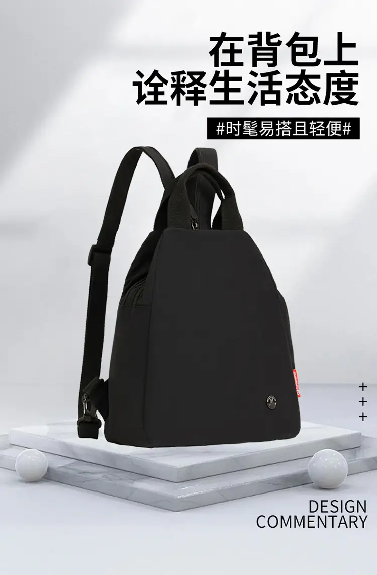 White Waterproof Lightweight Commuter Backpack — feature 4