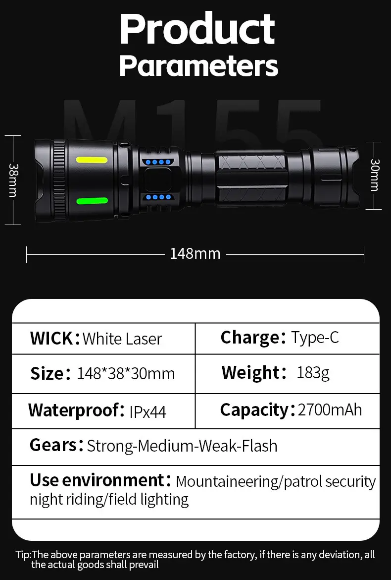 Portable Super Bright Xenon Flashlight with Long Range Zoom — feature 12