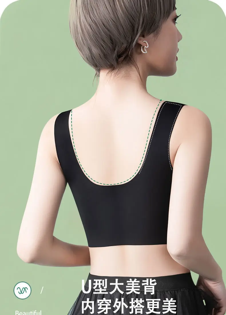 Traceless Back Bra Push Up Adjustable Large Chest Small — feature 7