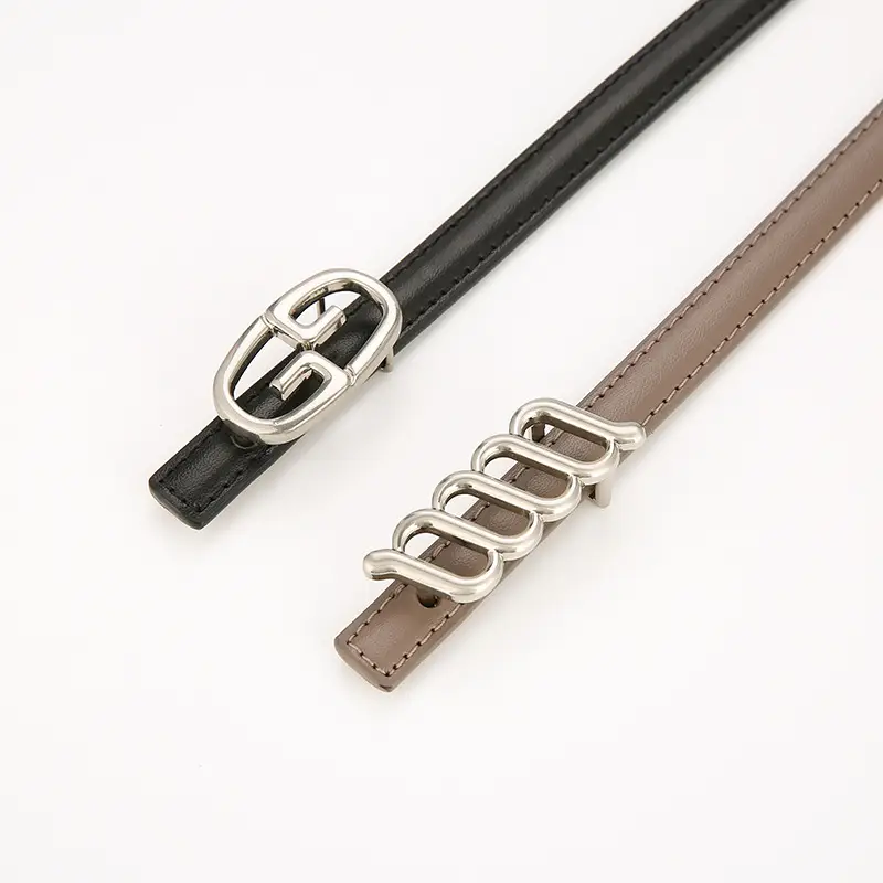 Women Genuine Leather Belt Black Decoration Korean Style - Image 14