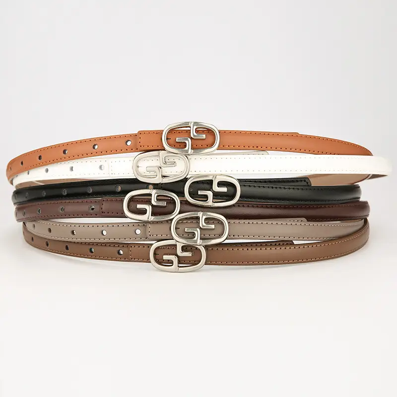 Women Genuine Leather Belt Black Decoration Korean Style - Image 15