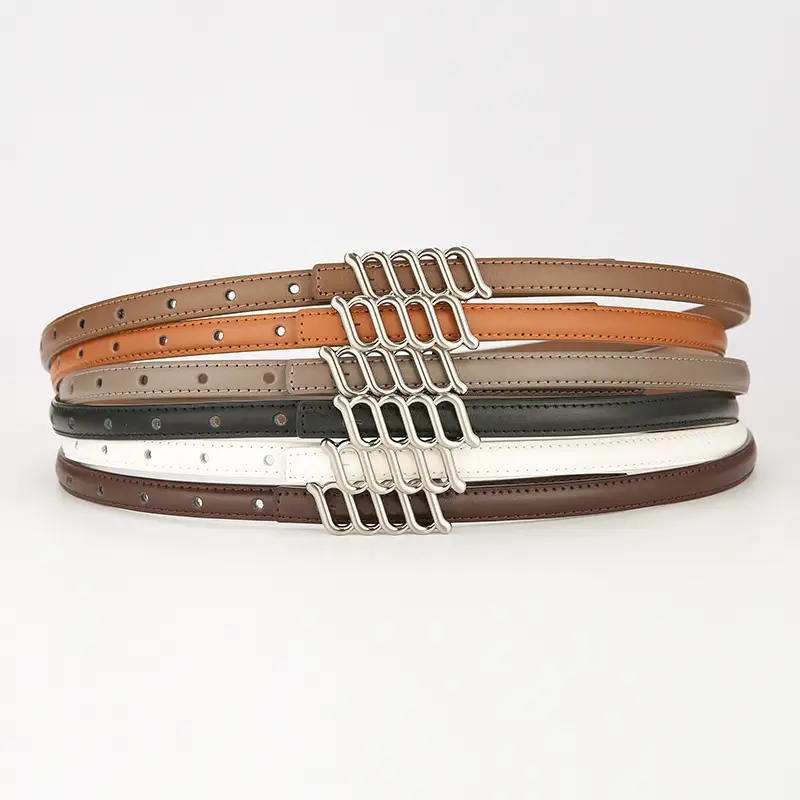 Women Genuine Leather Belt Black Decoration Korean Style - Image 17