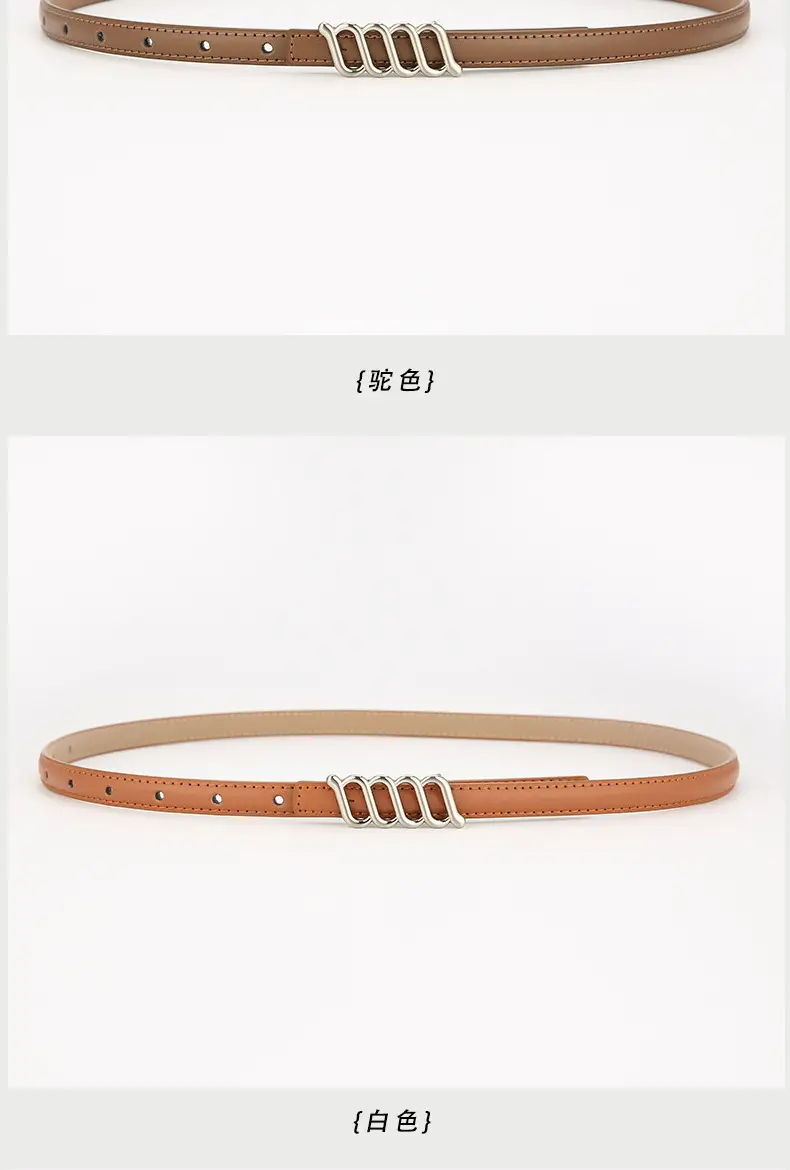Women Genuine Leather Belt Black Decoration Korean Style — feature 10