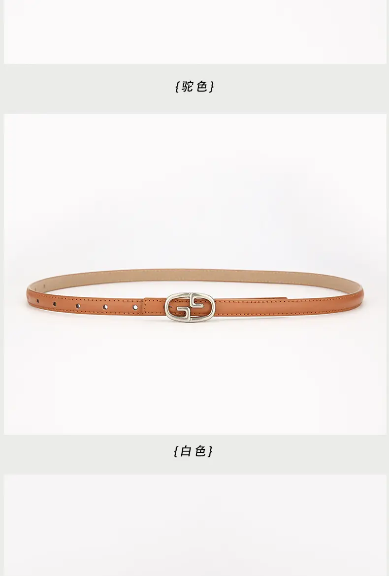 Women Genuine Leather Belt Black Decoration Korean Style — feature 14