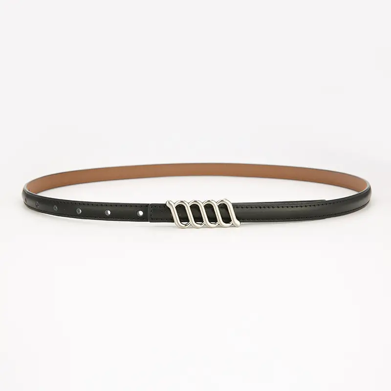Women Genuine Leather Belt Black Decoration Korean Style - Image 11