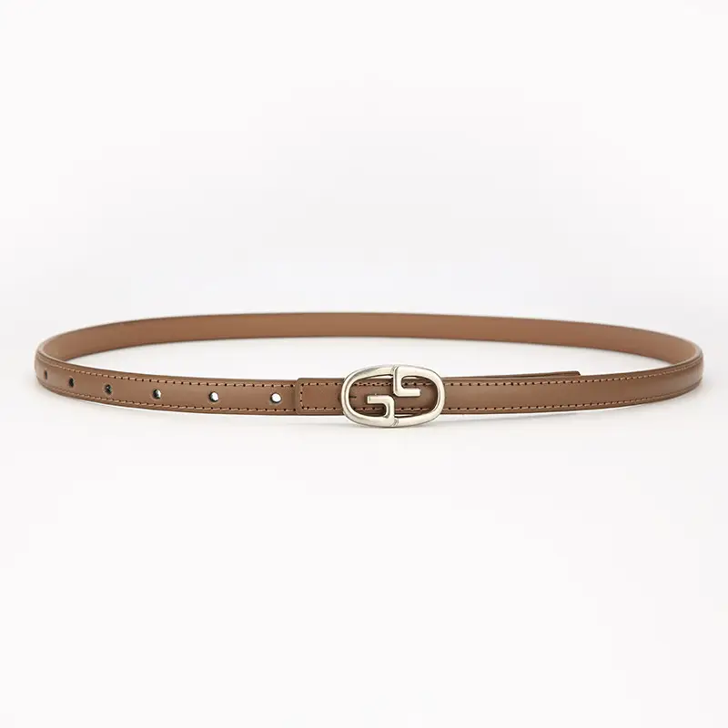 Women Genuine Leather Belt Black Decoration Korean Style - Image 3