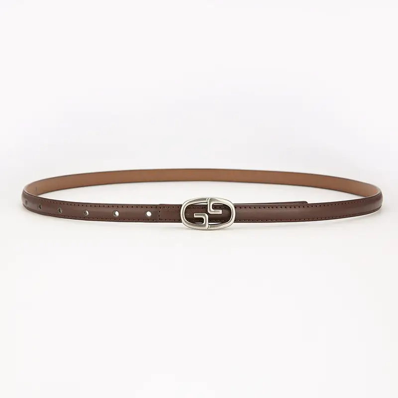 Women Genuine Leather Belt Black Decoration Korean Style - Image 4