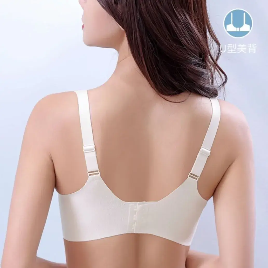 Light Green & Silver Non-Sagging Underwear for Women Large Chest Small - Image 3