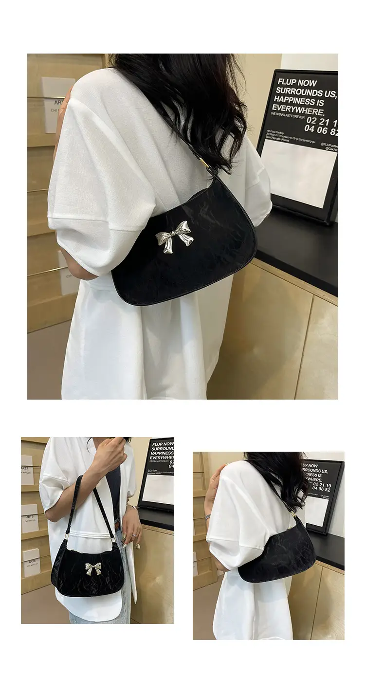 Pink Butterfly Bow Shoulder Bag for Women — feature 11