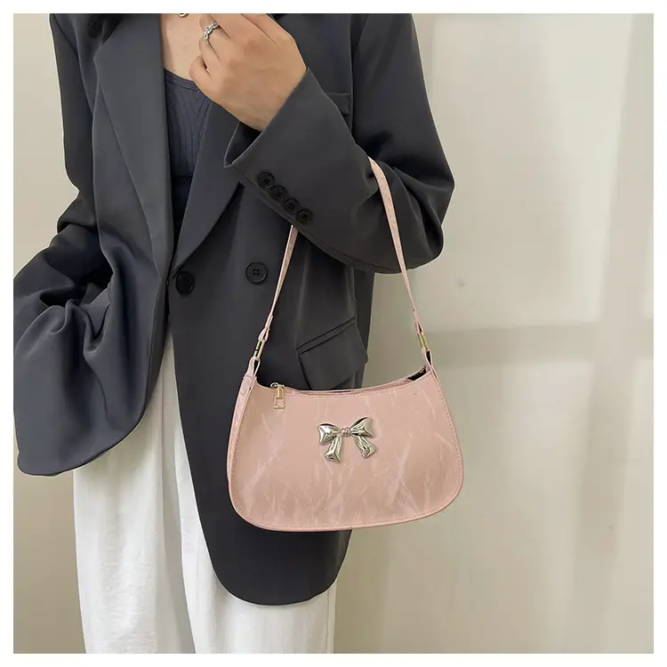 Pink Butterfly Bow Shoulder Bag for Women — feature 32
