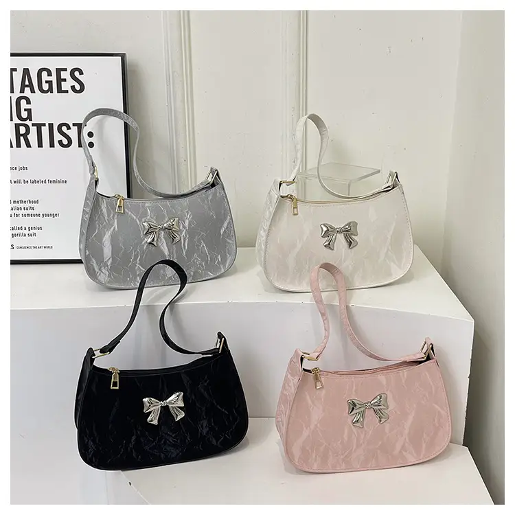 Pink Butterfly Bow Shoulder Bag for Women — feature 7
