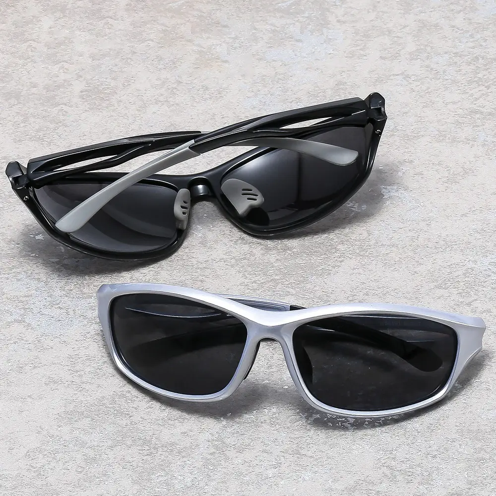 Women Windproof Polarized Sunglasses Black - Image 8