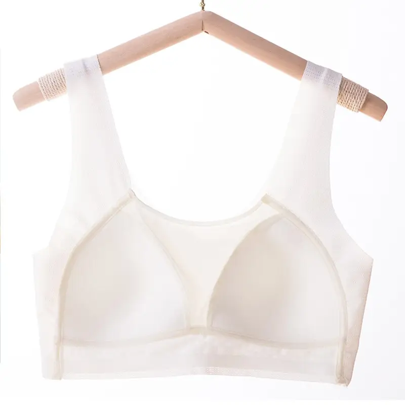 Teenage Girls' Seamless, Wire-Free Underwear, Sports Bra for Older Children, Middle School and High School Students during Their Development Period