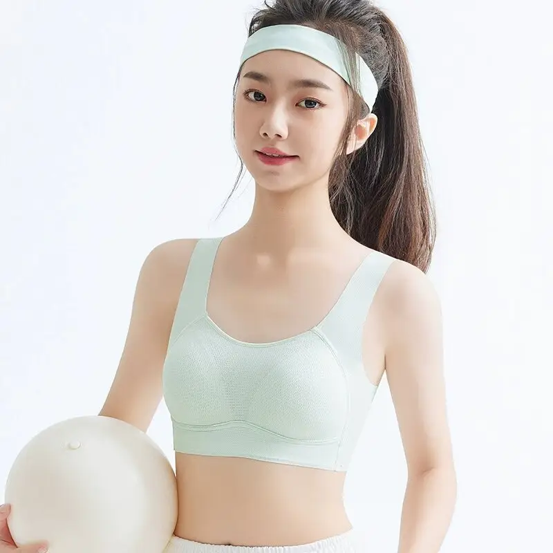 Teenage Girls' Seamless, Wire-Free Underwear, Sports Bra for Older Children, Middle School and High School Students during Their Development Period