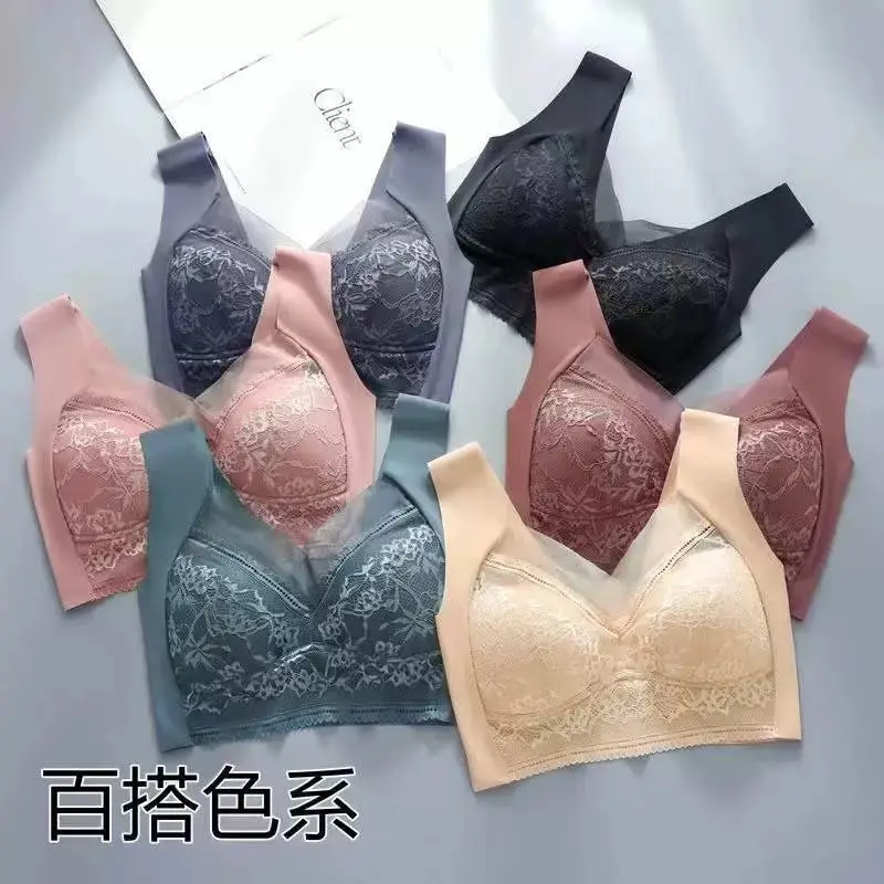 Traceless Women's Breathable V-Neck Bra — feature 1