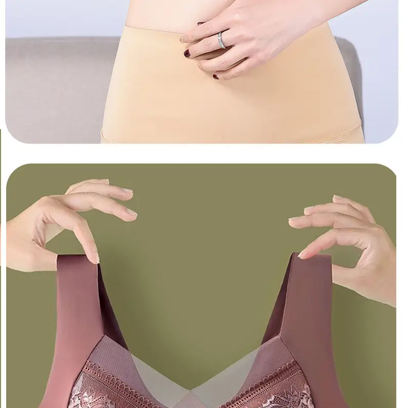 Traceless Women's Breathable V-Neck Bra — feature 8