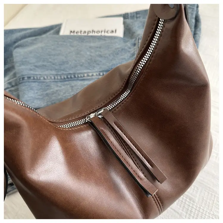 Retro Brown Underarm Bag for Women 2026 — feature 11