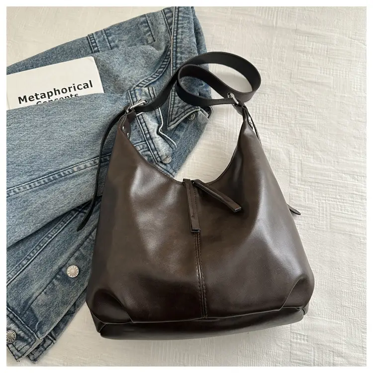 Retro Brown Underarm Bag for Women 2026 — feature 12