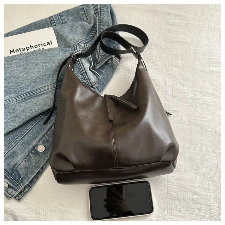 Retro Brown Underarm Bag for Women 2026 — feature 13