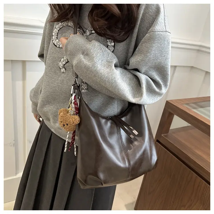 Retro Brown Underarm Bag for Women 2026 — feature 19