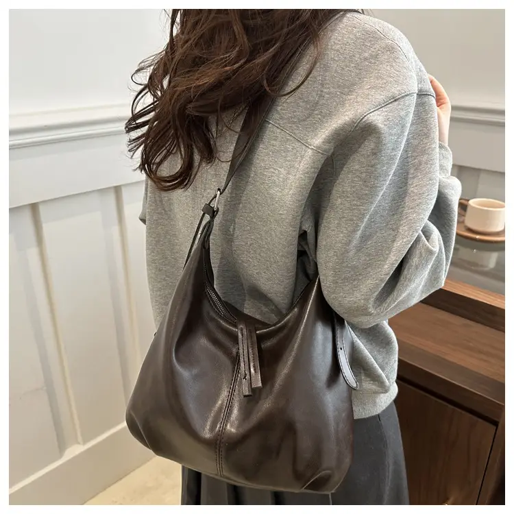 Retro Brown Underarm Bag for Women 2026 — feature 23