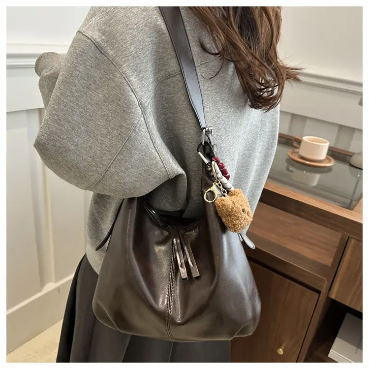 Retro Brown Underarm Bag for Women 2026 — feature 26
