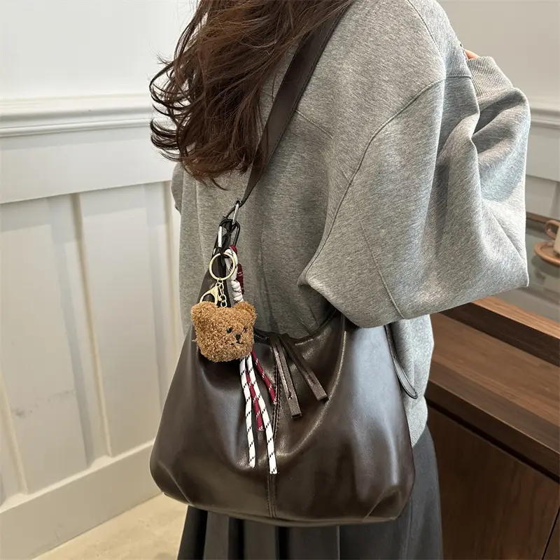 Retro Brown Underarm Bag for Women 2026 - Image 6