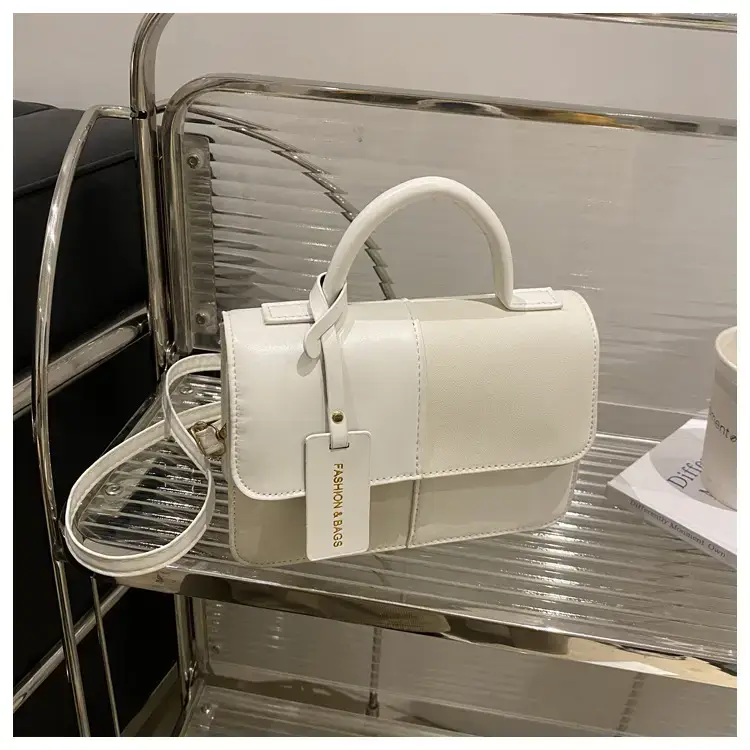 2026 Spring Shoulder Crossbody Patchwork Handbag Blue Grey White — feature 37