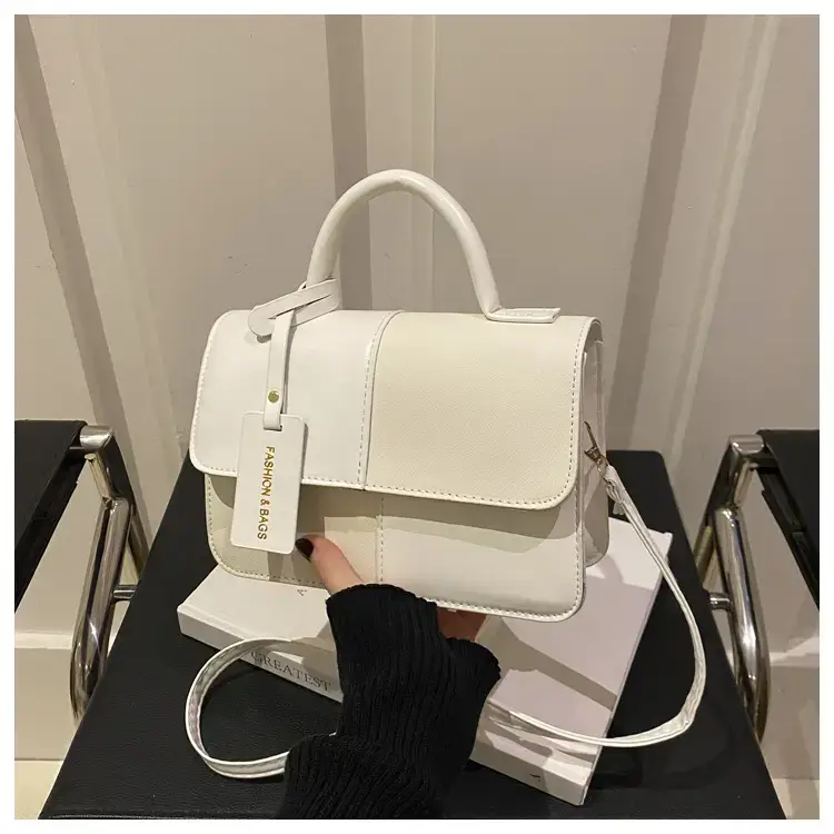 2026 Spring Shoulder Crossbody Patchwork Handbag Blue Grey White — feature 43