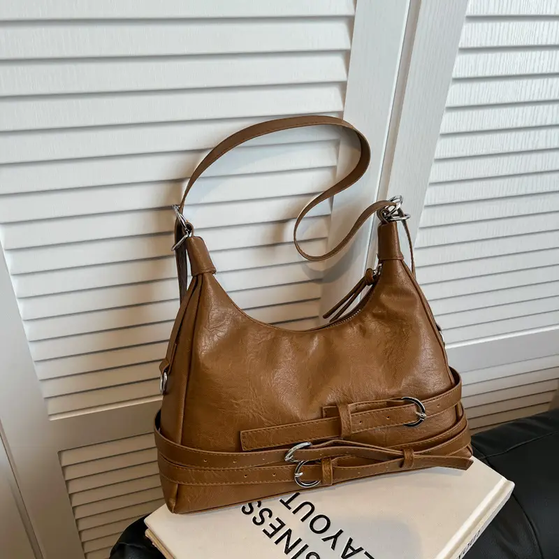 Vintage Brown Belt Bag for Women Winter Casual - Image 5