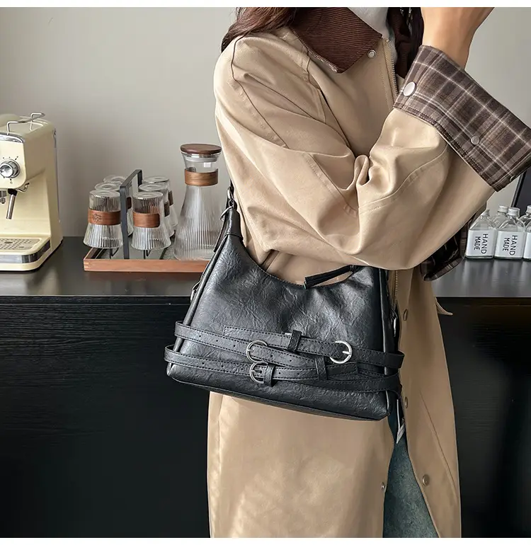 Vintage Brown Belt Bag for Women Winter Casual — feature 16