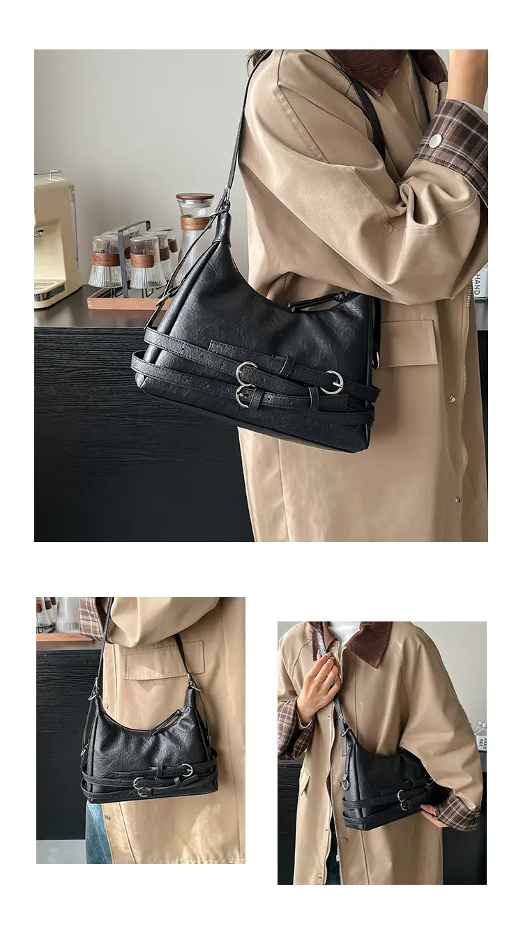 Vintage Brown Belt Bag for Women Winter Casual — feature 22