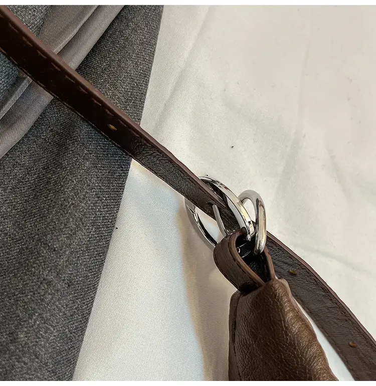 Vintage Brown Belt Bag for Women Winter Casual — feature 7