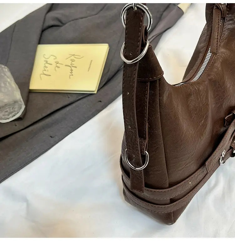 Vintage Brown Belt Bag for Women Winter Casual — feature 8