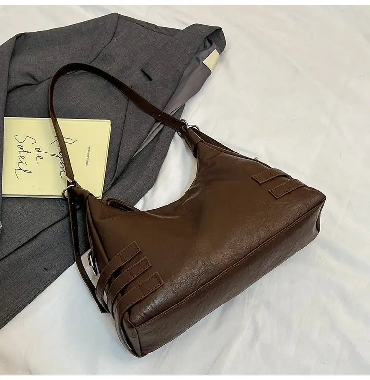 Vintage Brown Belt Bag for Women Winter Casual — feature 9