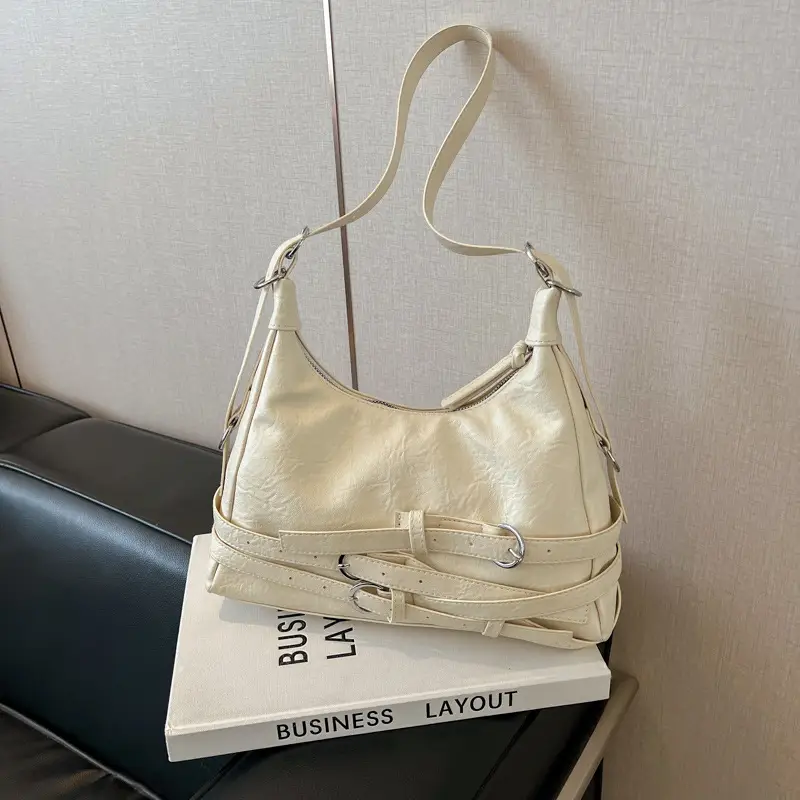 Vintage Brown Belt Bag for Women Winter Casual - Image 3