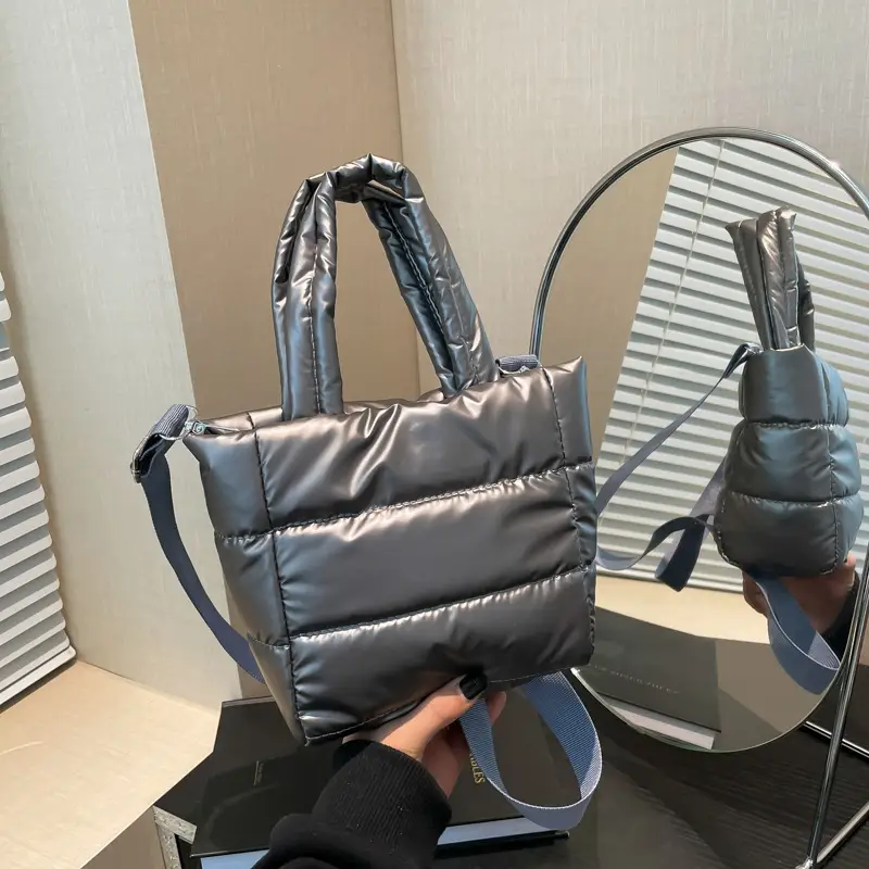 Winter Cotton Padded Shoulder Bag Cute All-match - Image 6