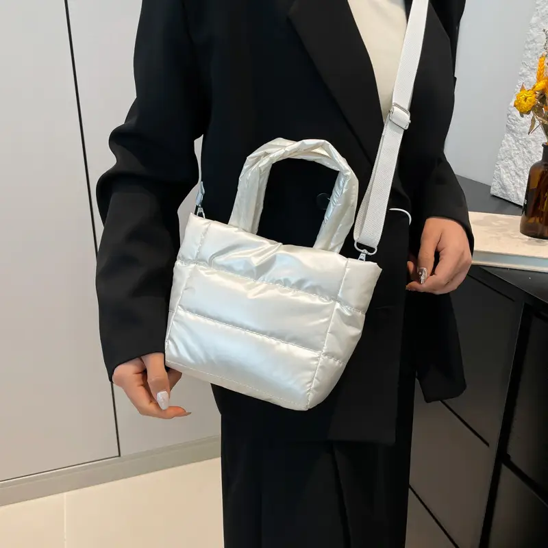 Winter Cotton Padded Shoulder Bag Cute All-match - Image 7