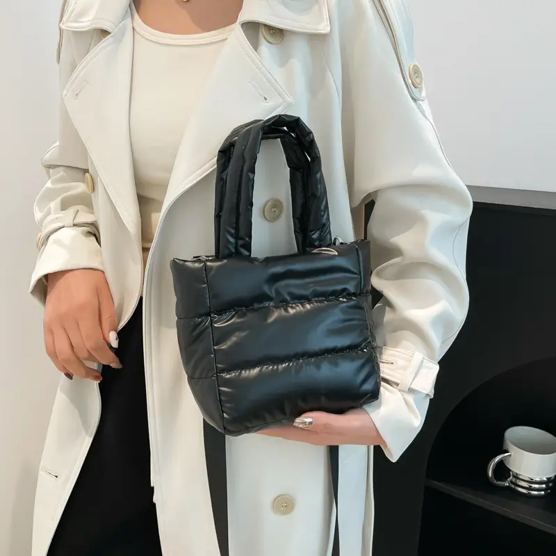 Winter Cotton Padded Shoulder Bag Cute All-match - Image 8