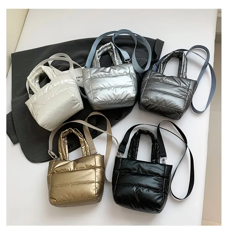 Winter Cotton Padded Shoulder Bag Cute All-match — feature 10
