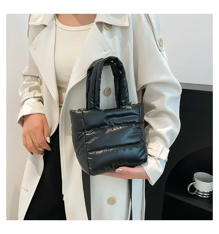 Winter Cotton Padded Shoulder Bag Cute All-match — feature 20