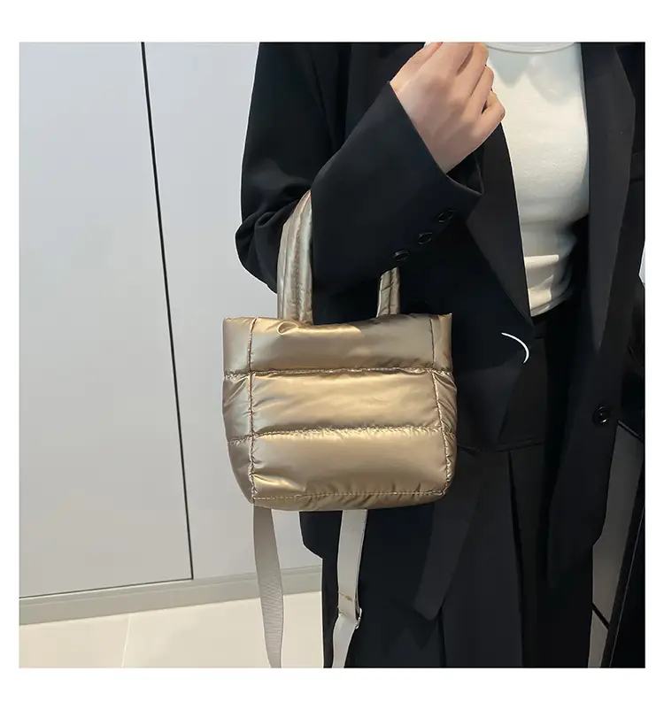 Winter Cotton Padded Shoulder Bag Cute All-match — feature 30