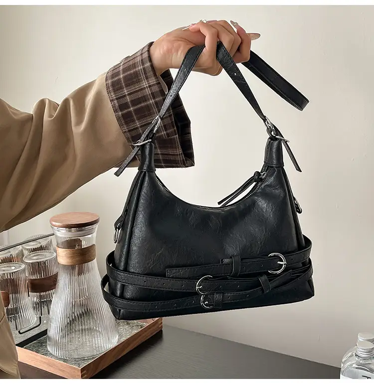 Women's Brown Leather Shoulder Crossbody Bag Large Capacity 2024 — feature 28
