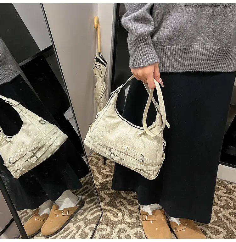 Women's Brown Leather Shoulder Crossbody Bag Large Capacity 2024 — feature 34